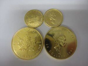 メイプルリーフ金貨 4点 おまとめ_買取り