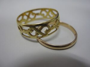 K18刻印 指輪 2点